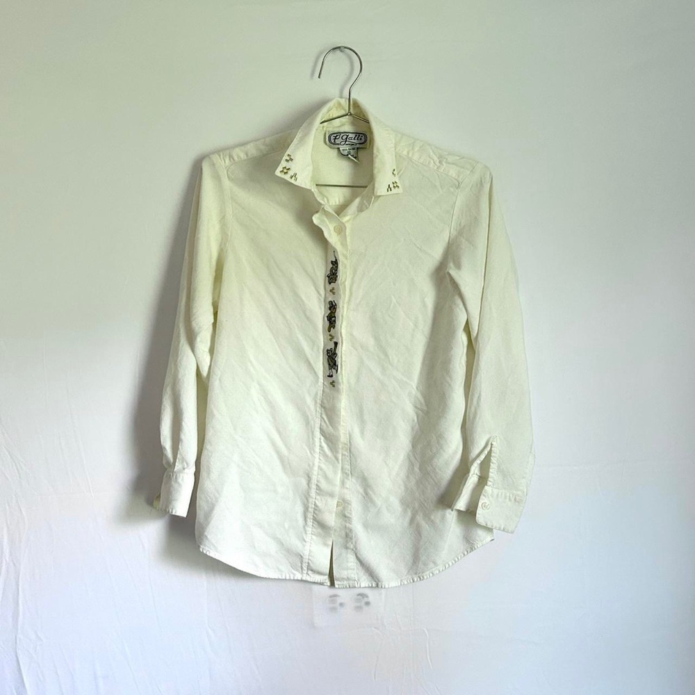 Vintage teddy bear button up